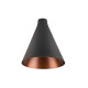 LALU® CONE 15, abat-jour, Mix&Match, H: 17 cm, noir