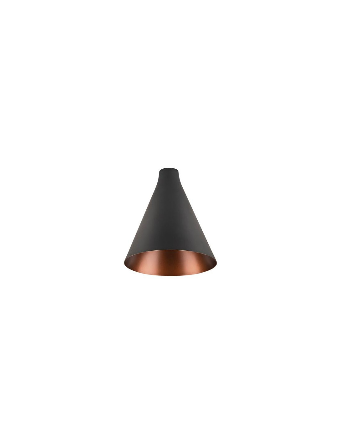LALU® CONE 15, abat-jour, Mix&Match, H: 17 cm, noir