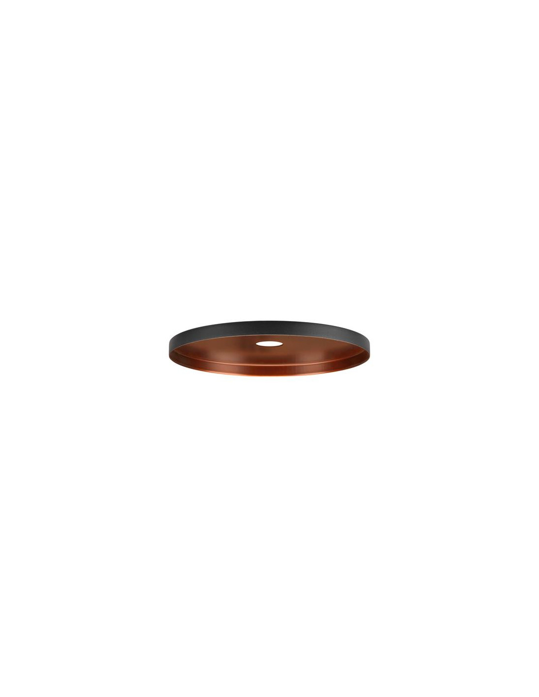 LALU® PLATE 22, abat-jour, Mix&Match, H: 1,5 cm, noir