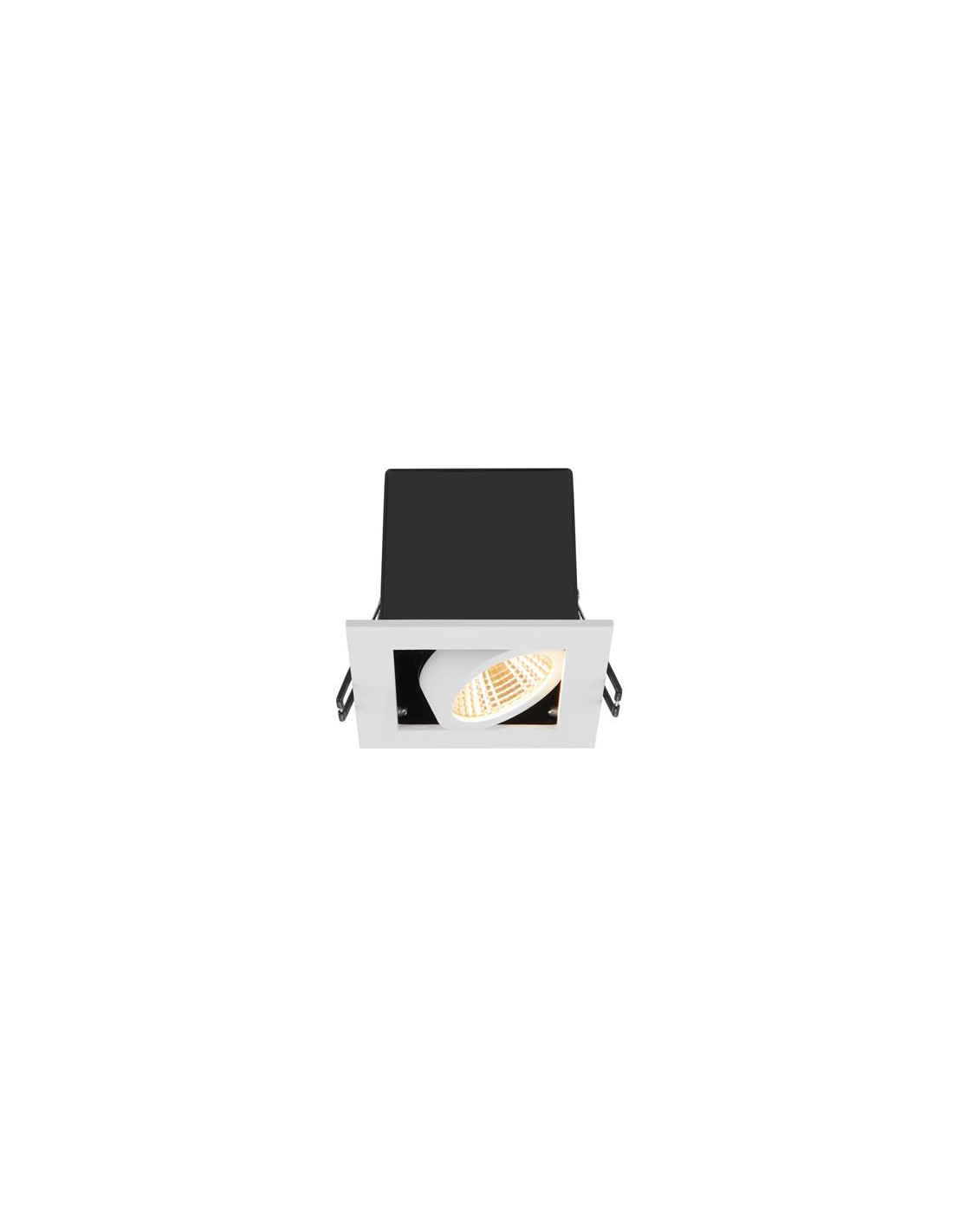 KADUX, plafonnier encastré, single, 3000 K, 38°, IP 20, carré, blanc