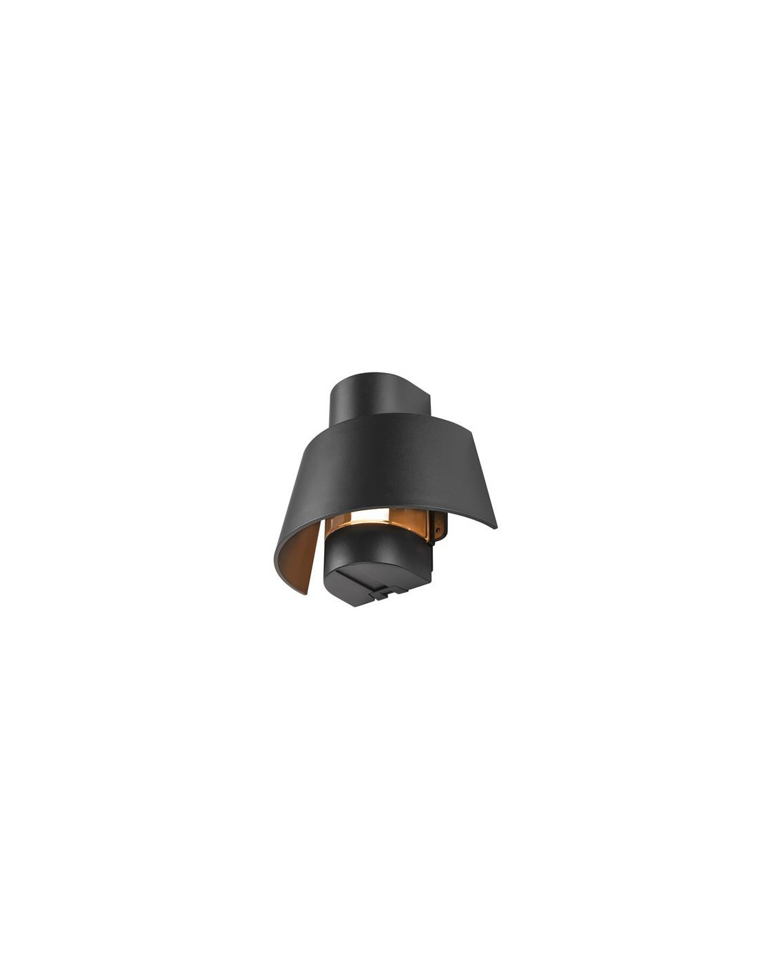 PHOTONI, applique murale apparente, conique, 1x max. 13 W, E27, noir