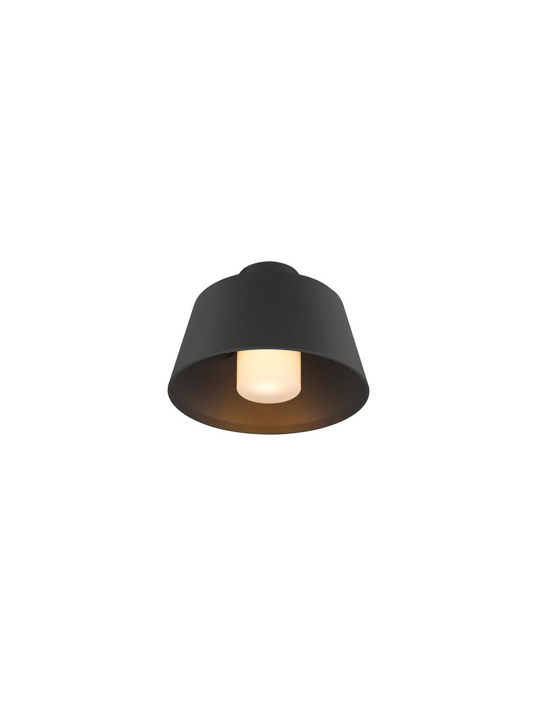 PHOTONI, luminaire monté au plafond, conique, 1x max. 13 W, E27, noir