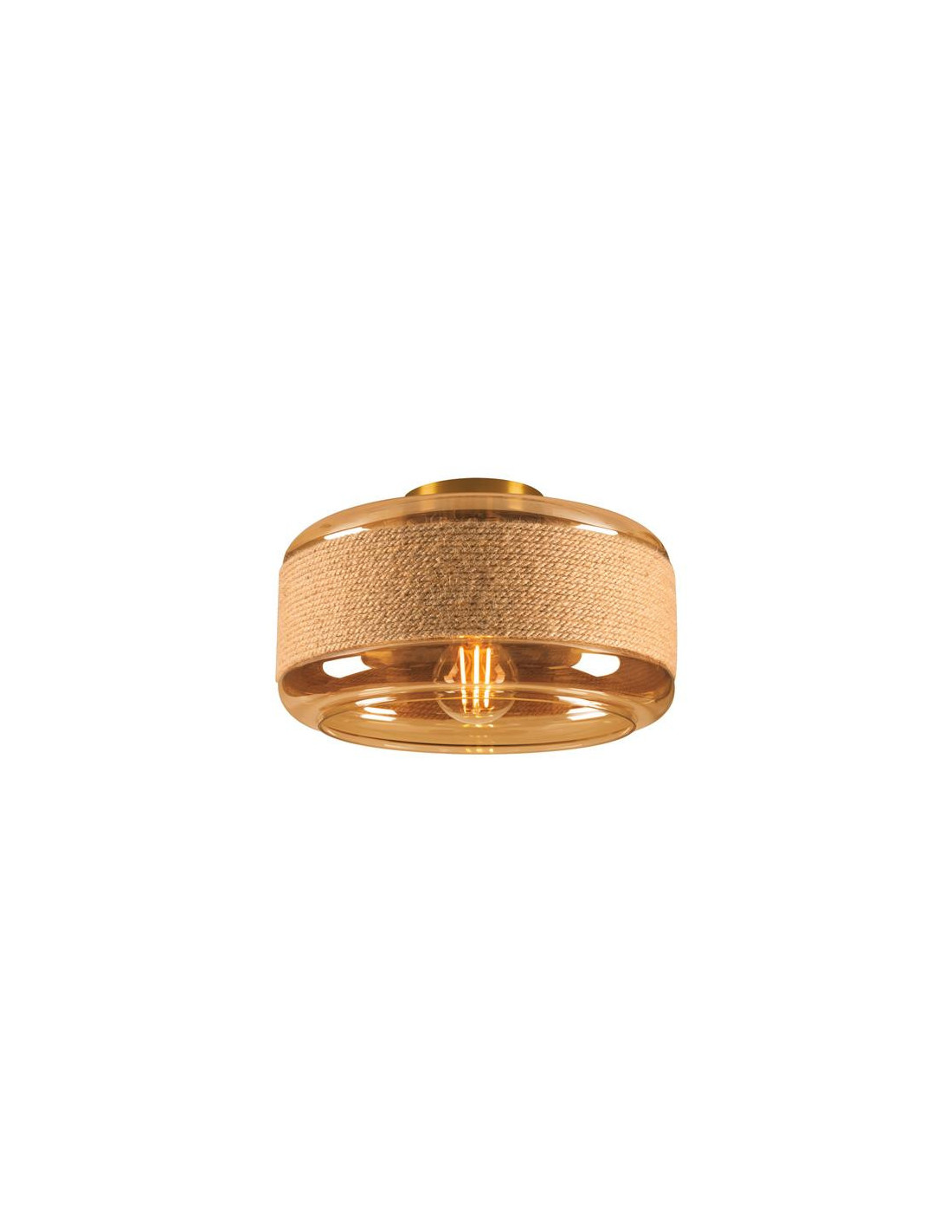PANTILO ROPE 27, luminaire mural et monté au plafond, 1x max. 15 W E27, or