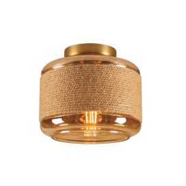PANTILO ROPE 19, luminaire mural et monté au plafond, 1x max. 15 W E27, or