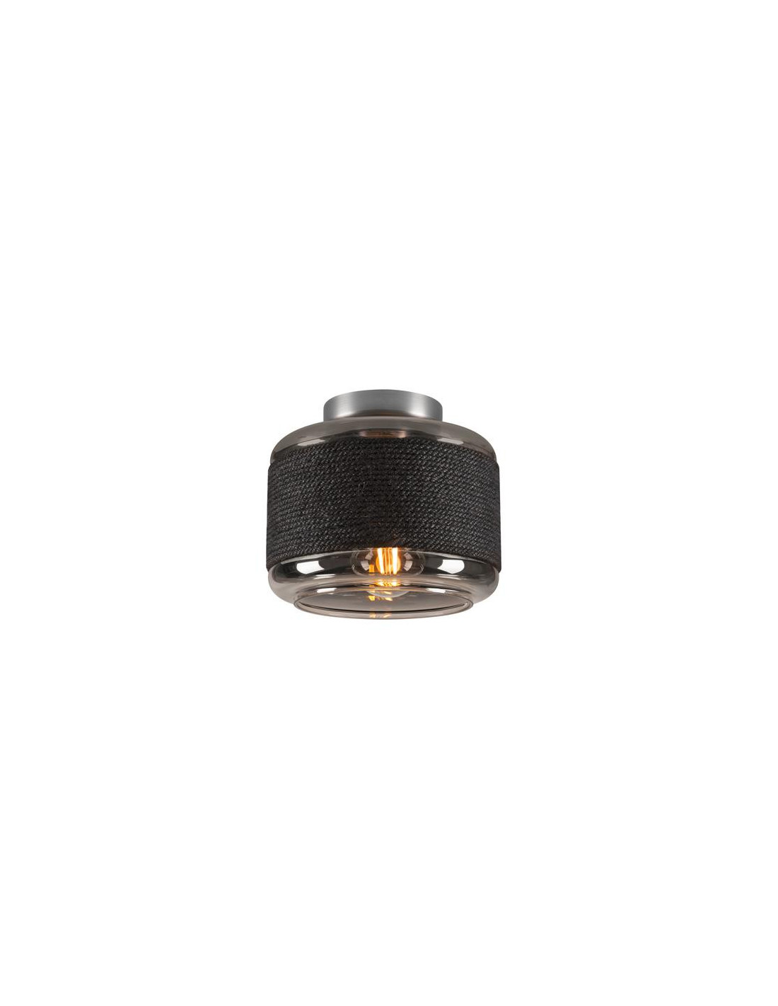 PANTILO ROPE 19, luminaire mural et monté au plafond, 1x max. 15 W E27, argent