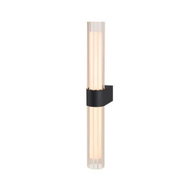 LYGANT double, applique murale apparente, 3000 K, 11 W, noir
