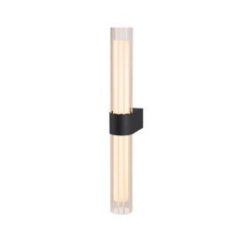 LYGANT double, applique murale apparente, 3000 K, 11 W, noir