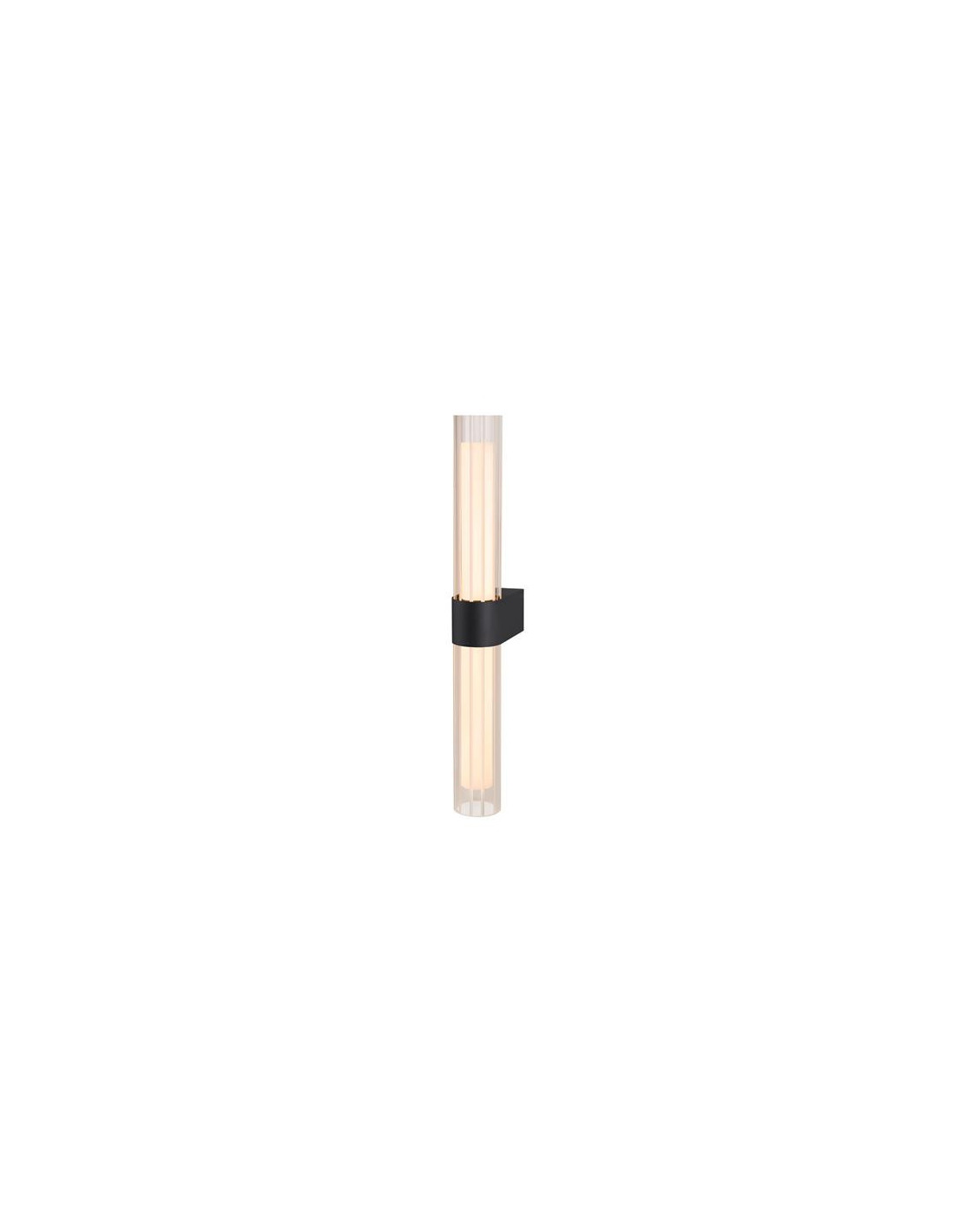 LYGANT double, applique murale apparente, 3000 K, 11 W, noir