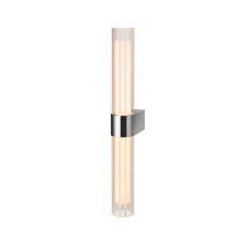 LYGANT double, applique murale apparente, 3000 K, 11 W, chromé