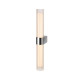 LYGANT double, applique murale apparente, 3000 K, 11 W, chromé