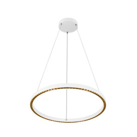ONE CUBE, suspension, 300 cm, 3000 K, DALI 2, Touch, blanc