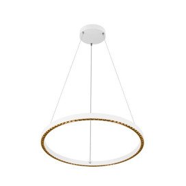 ONE CUBE, suspension, 300 cm, 3000 K, DALI 2, Touch, blanc