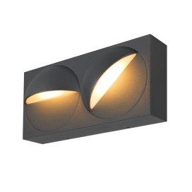 LID I, applique murale apparente, 2700/3000 K, 15 W, PHASE, 100°, anthracite