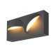 LID I, applique murale apparente, 2700/3000 K, 15 W, PHASE, 100°, anthracite