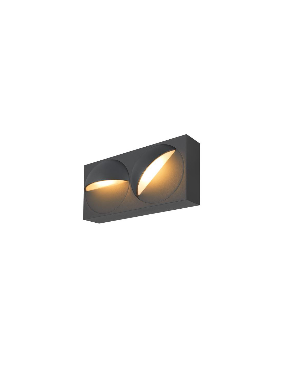 LID I, applique murale apparente, 2700/3000 K, 15 W, PHASE, 100°, anthracite