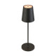 VINOLINA TWO, luminaire de table, batterie, IP65, 2200/2700/3000 K, TOUCH, noir