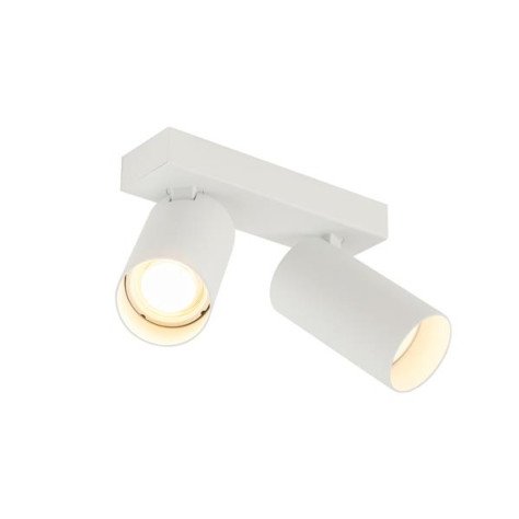 KAMI plafonnier apparent, double, 2x max. 10W, GU10, blanc