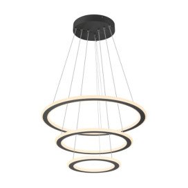 ONE FLAT, suspension, triple, 300 cm, 2700/3000 K, DALI 2, Touch, noir