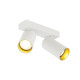 KAMI, luminaire monté au plafond, double, 2x max. 10 W, GU10, blanc/or