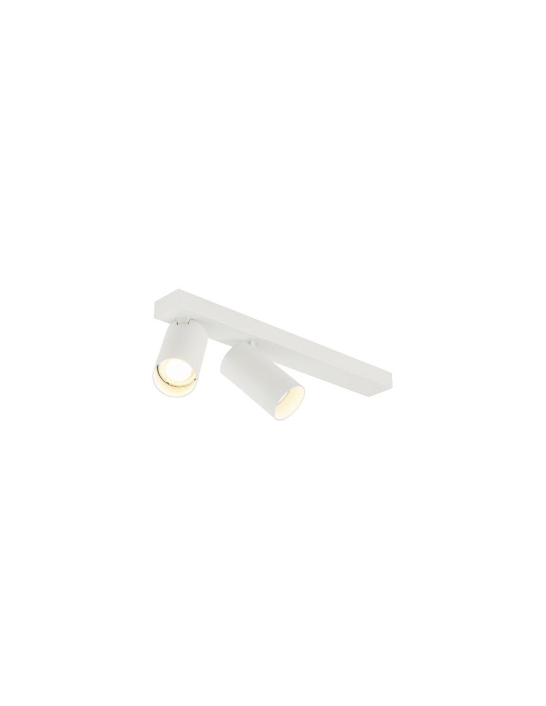 KAMI, luminaire monté au plafond, double, long, 2x max. 10 W, GU10, blanc