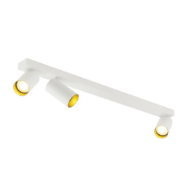 KAMI, luminaire monté au plafond, 3x max. 10 W, GU10, blanc/or