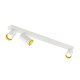 KAMI, luminaire monté au plafond, 3x max. 10 W, GU10, blanc/or