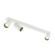 KAMI, luminaire monté au plafond, 3x max. 10 W, GU10, blanc/noir