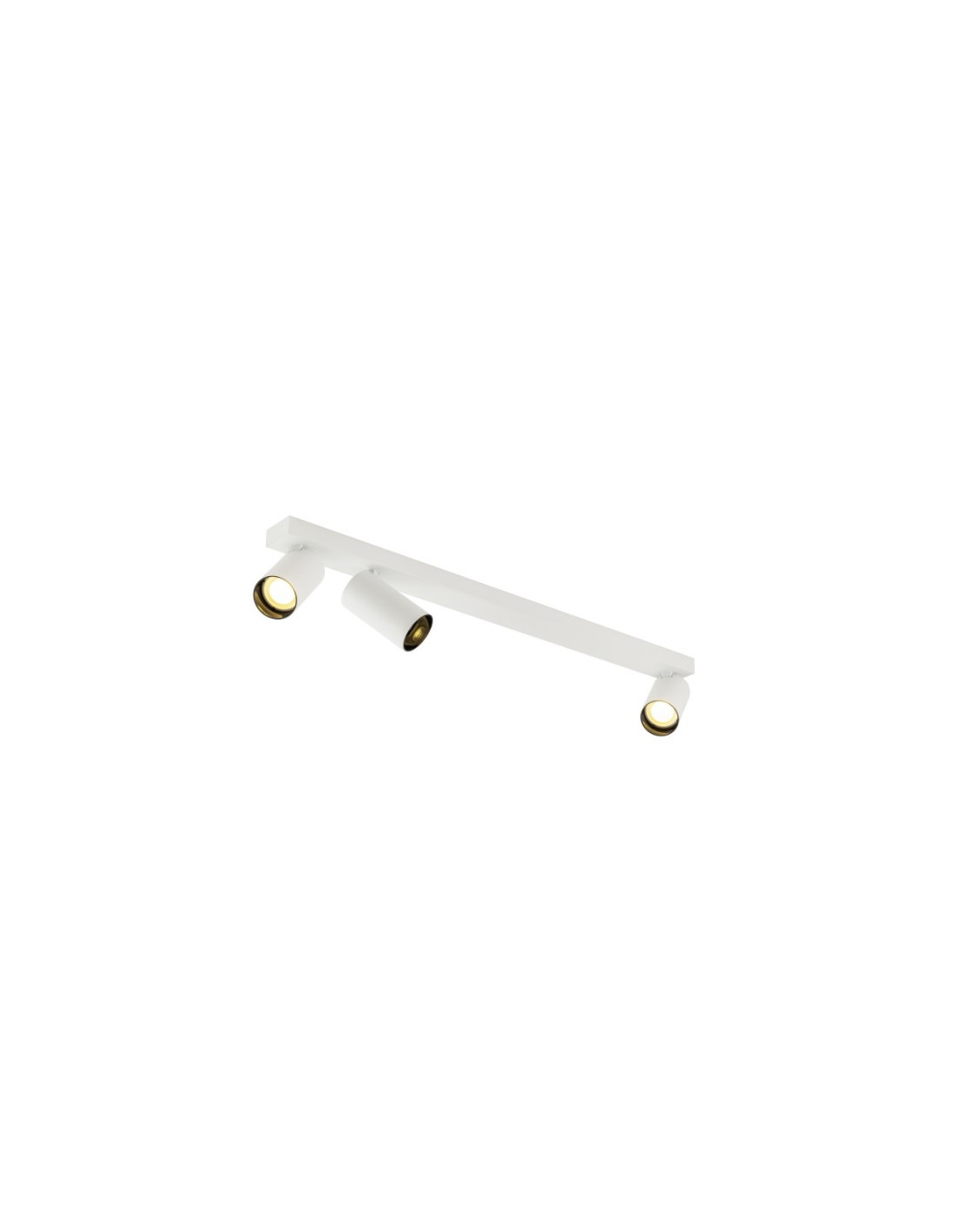 KAMI, luminaire monté au plafond, 3x max. 10 W, GU10, blanc/noir
