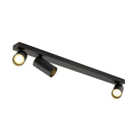 KAMI, luminaire monté au plafond, 3x max. 10 W, GU10, noir
