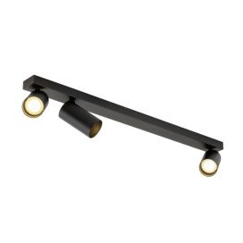 KAMI, luminaire monté au plafond, 3x max. 10 W, GU10, noir