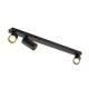 KAMI, luminaire monté au plafond, 3x max. 10 W, GU10, noir