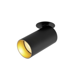 KAMI, plafonnier encastré, 1x max. 10 W, GU10, noir/or