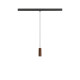 LALU®, suspension, 48 V, Led Base, Mix&Match, 150 cm, 8 W, 3000 K, DALI, bronze