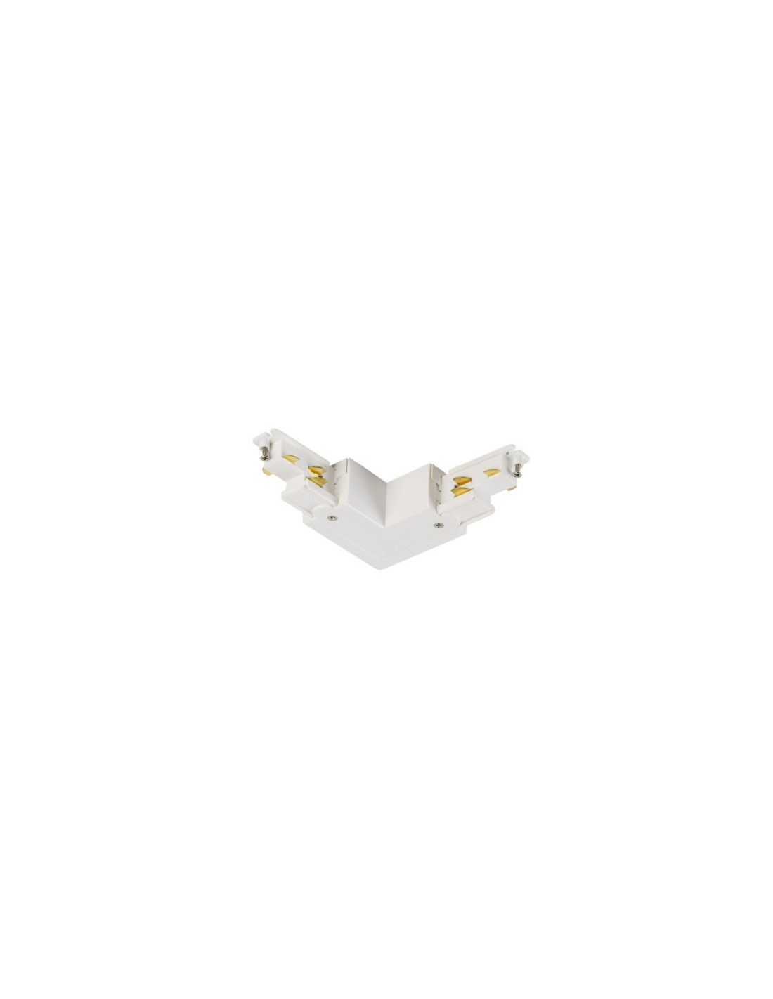 S-TRACK DALI, connecteur en L, réglable, alimentation possible, blanc