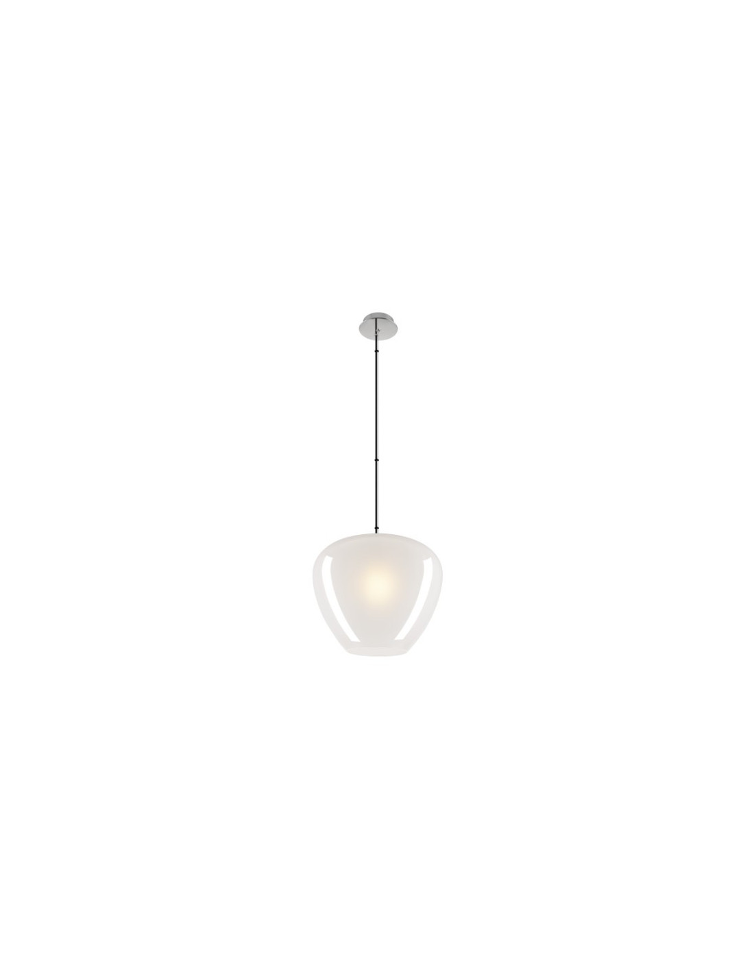PANTILO CONVEX 40, suspension, 150 cm, E27, max. 40 W, blanc