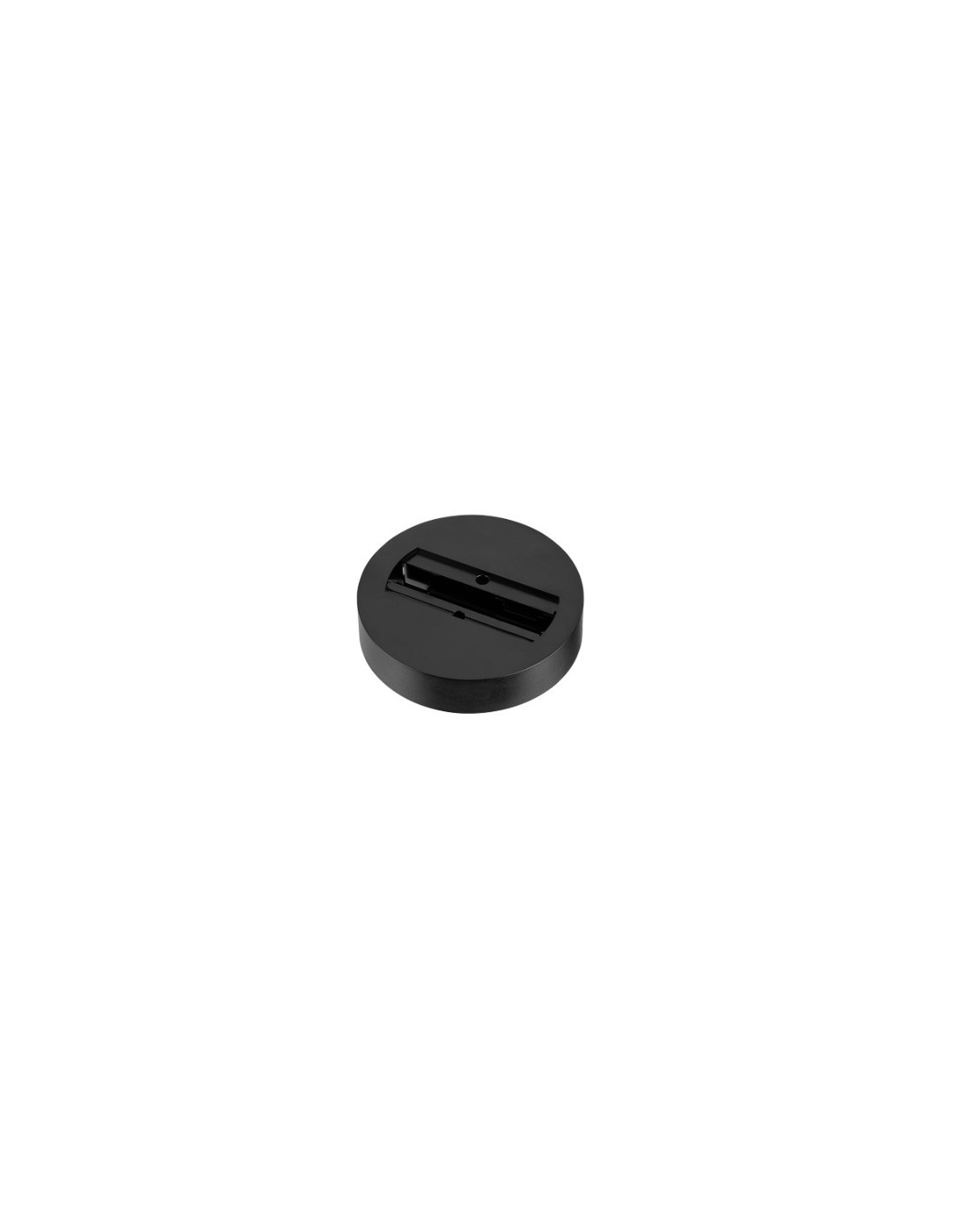 Rosace de plafond, pour adaptateur monophasé, noir