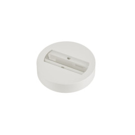 Rosace de plafond, pour adaptateur monophasé, blanc
