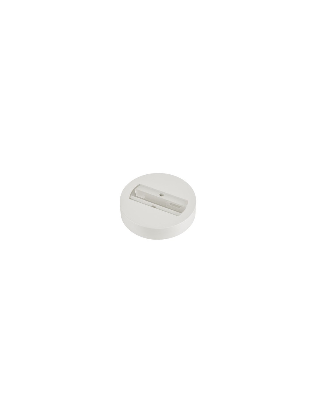 Rosace de plafond, pour adaptateur monophasé, blanc