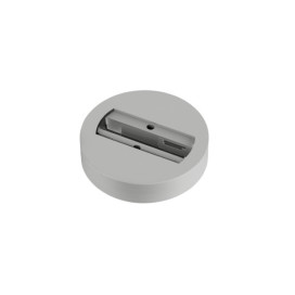 Rosace de plafond, pour adaptateur monophasé, gris