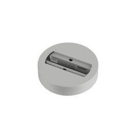 Rosace de plafond, pour adaptateur monophasé, gris
