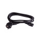 Câble pour appareil froid, longueur 1,8 m, noir