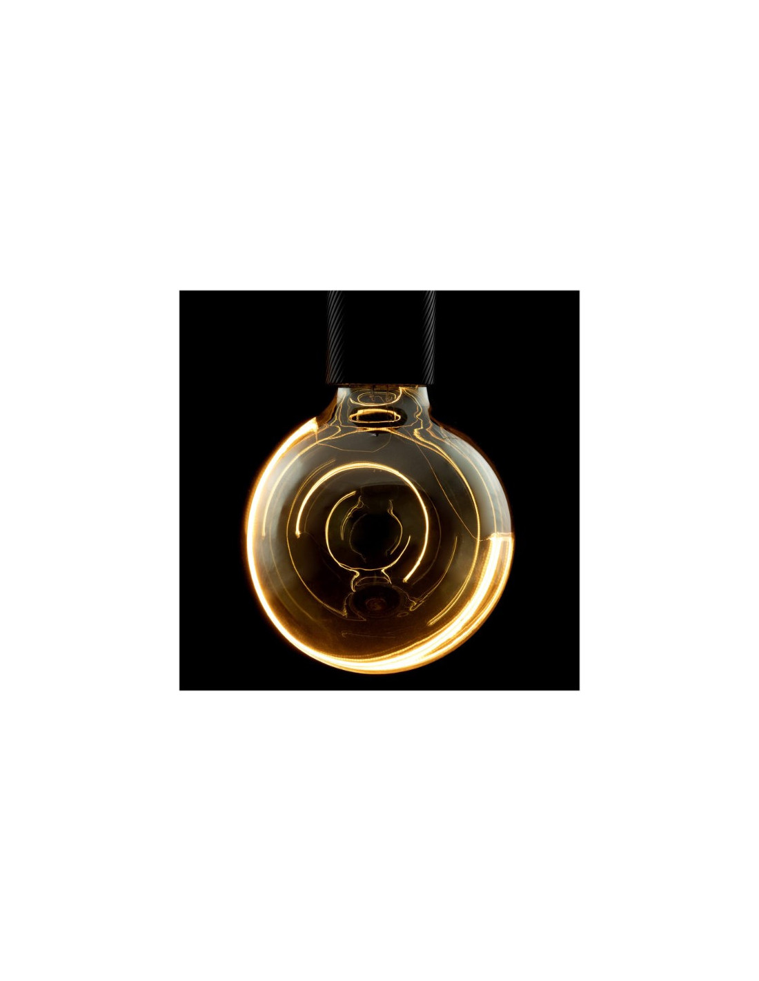 LED Illusion Globe 125 Crescent slanting smokey, E27, PHASE, 6W, 1900K
