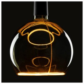 LED Illusion Globe 200 smokey black, E27, PHASE, 6W, 1900K