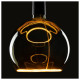 LED Illusion Globe 200 smokey black, E27, PHASE, 6W, 1900K