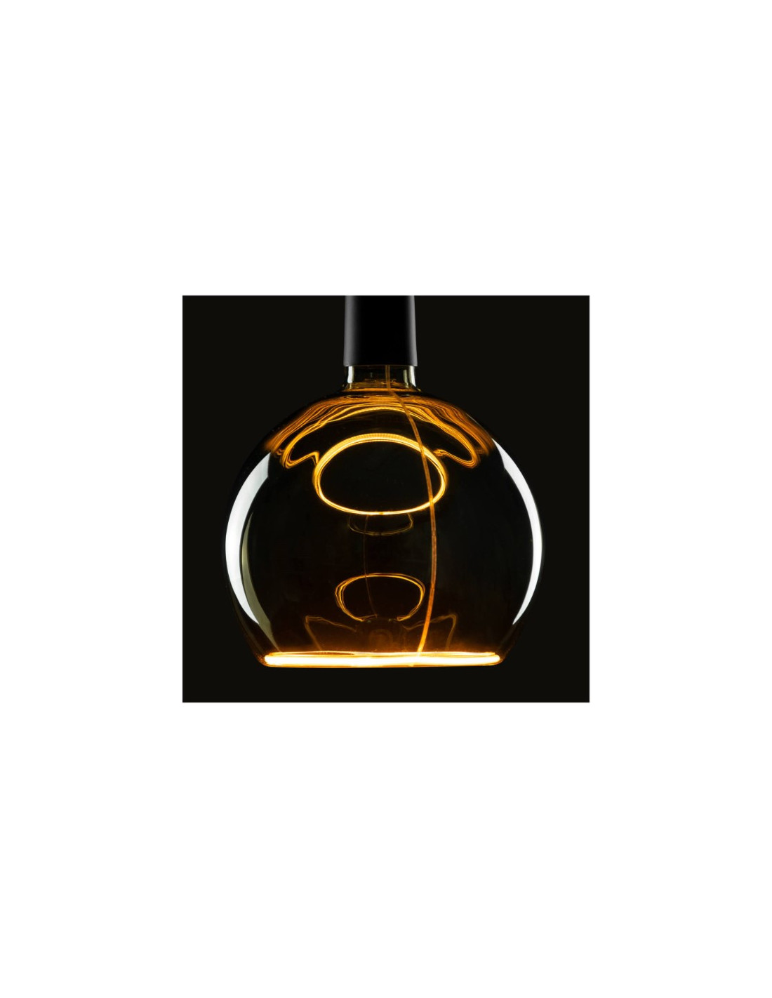 LED Illusion Globe 200 smokey black, E27, PHASE, 6W, 1900K