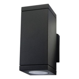 Echo 230V applique 2x35W GU10 noir IP54