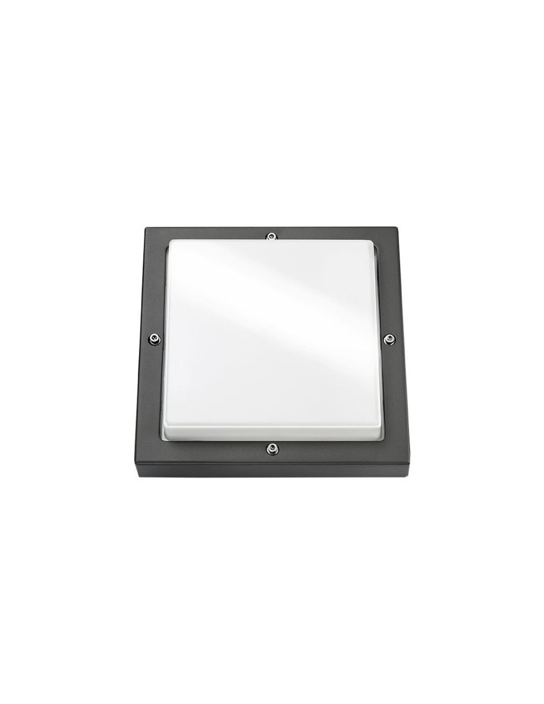 Bassi applique 230V E27 60W graphite diffuseur PC résistant aux UV IP65