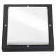 Bassi applique 230V E27 60W noir diffuseur PC résistant aux UV IP65