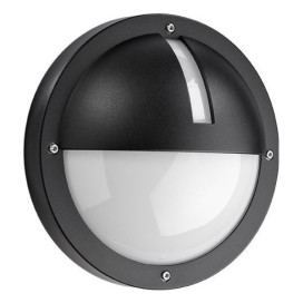 Uno applique E27 noir diffuseur polycarbonate résistant aux UV IP65
