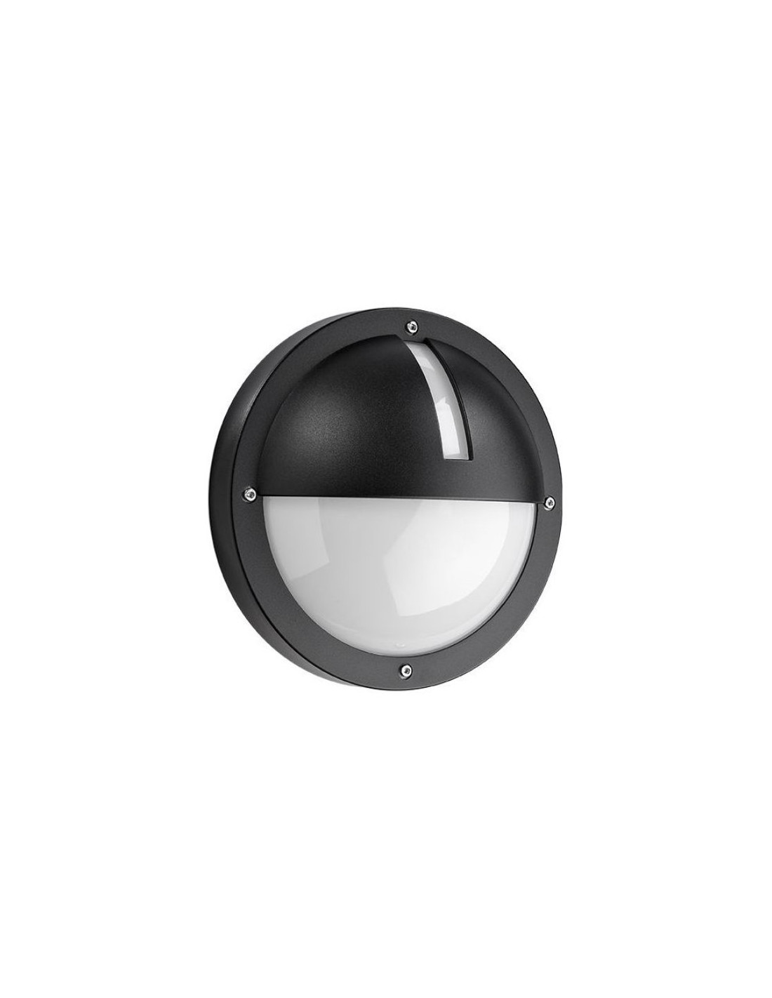 Uno applique E27 noir diffuseur polycarbonate résistant aux UV IP65
